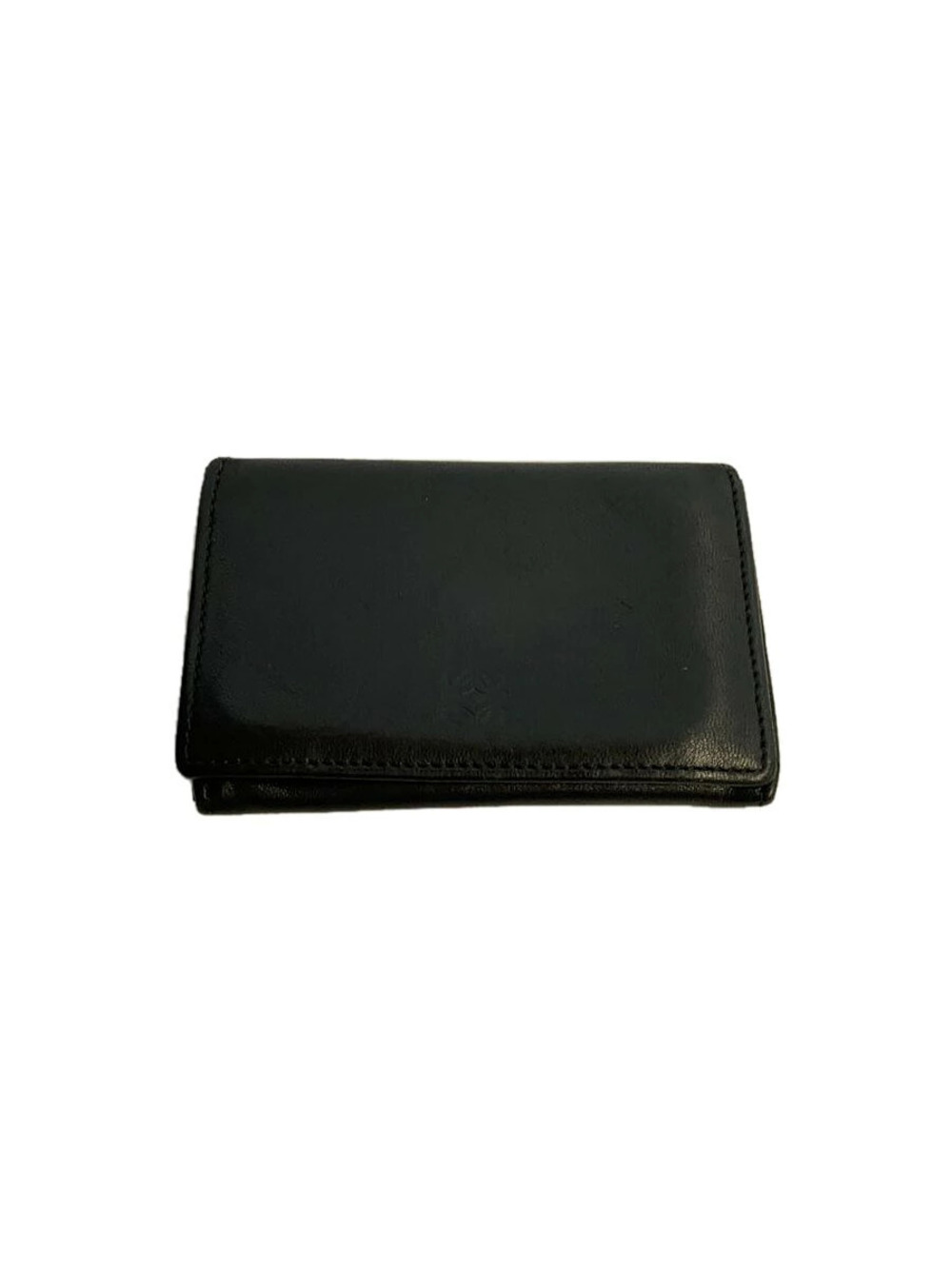 Loewe Card Case Wallet Leather Black